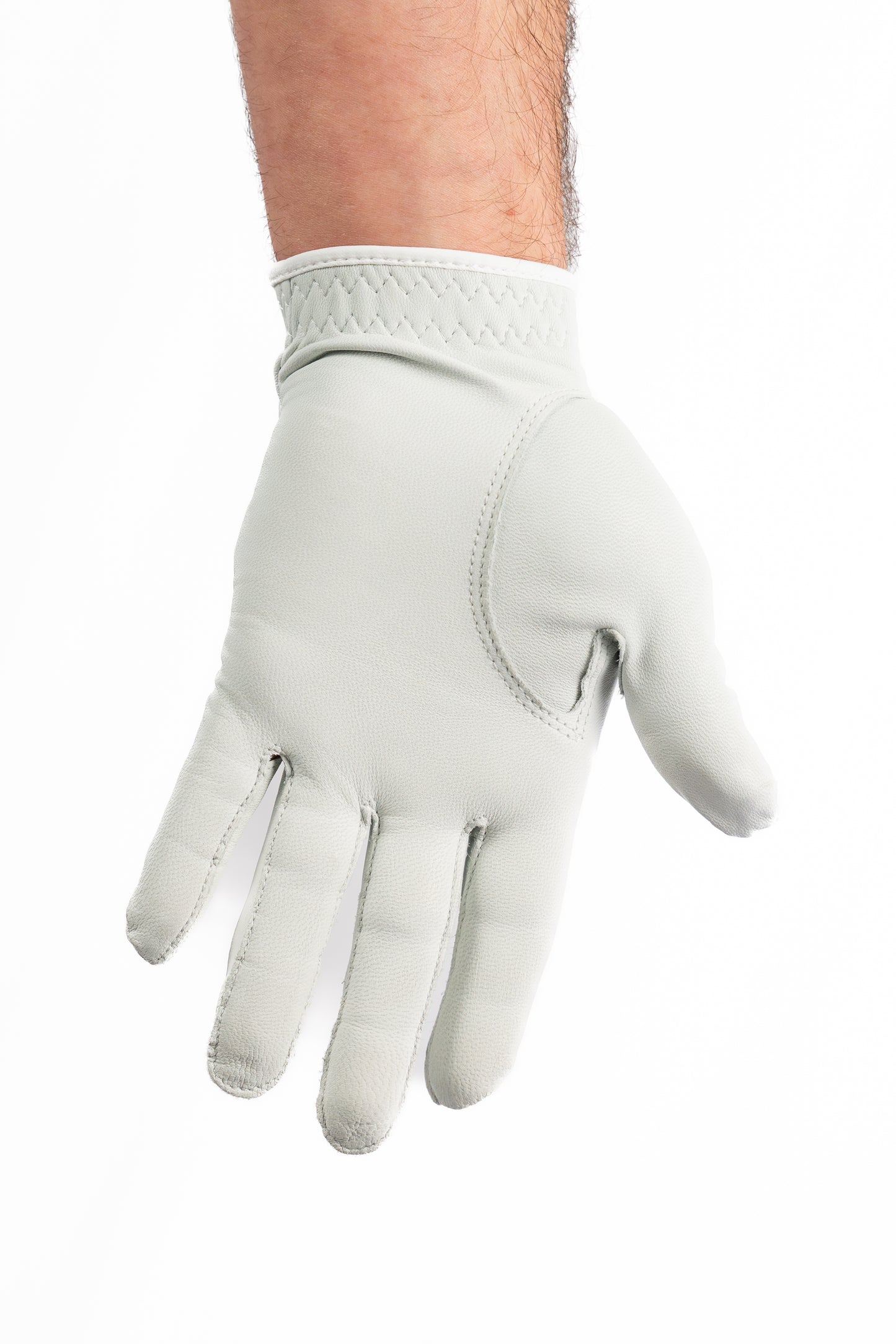 (White) Premium Cabretta Leather Pro Golf Glove