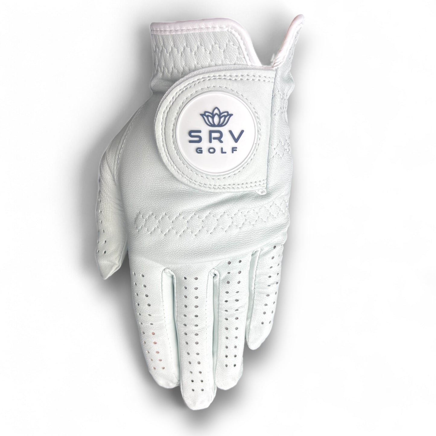 (White) Premium Cabretta Leather Pro Golf Glove