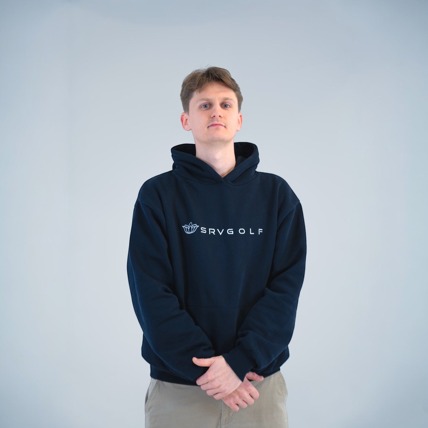 Heavy cotton golf hoodie (Dark Navy)