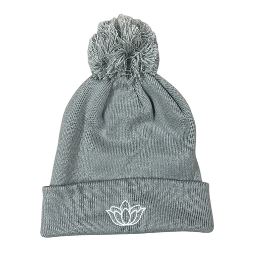 The Lotus (Light Grey) - Winter Bobble Hat